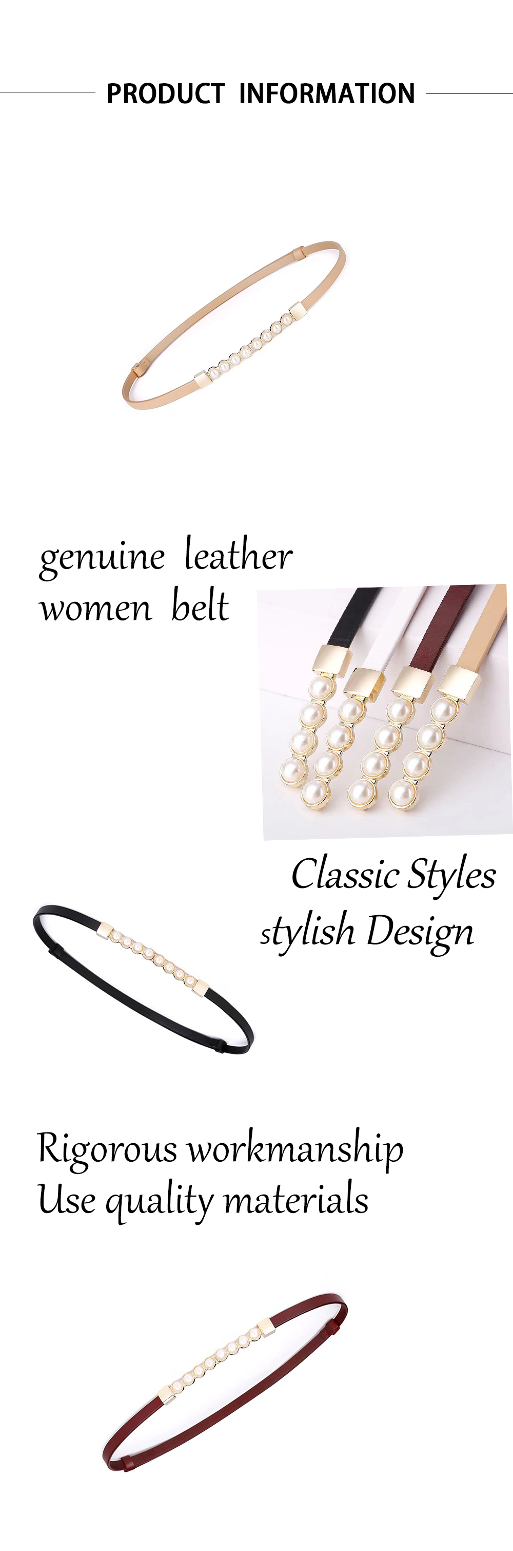 Ladies Thin Leather Belt Ladies Thin Leather Belt