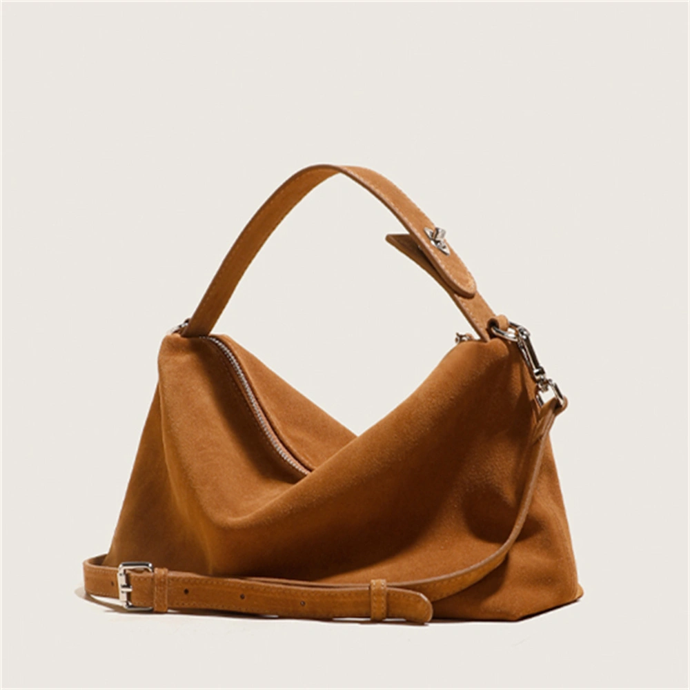 Retro charm small and rare textured leather handba
