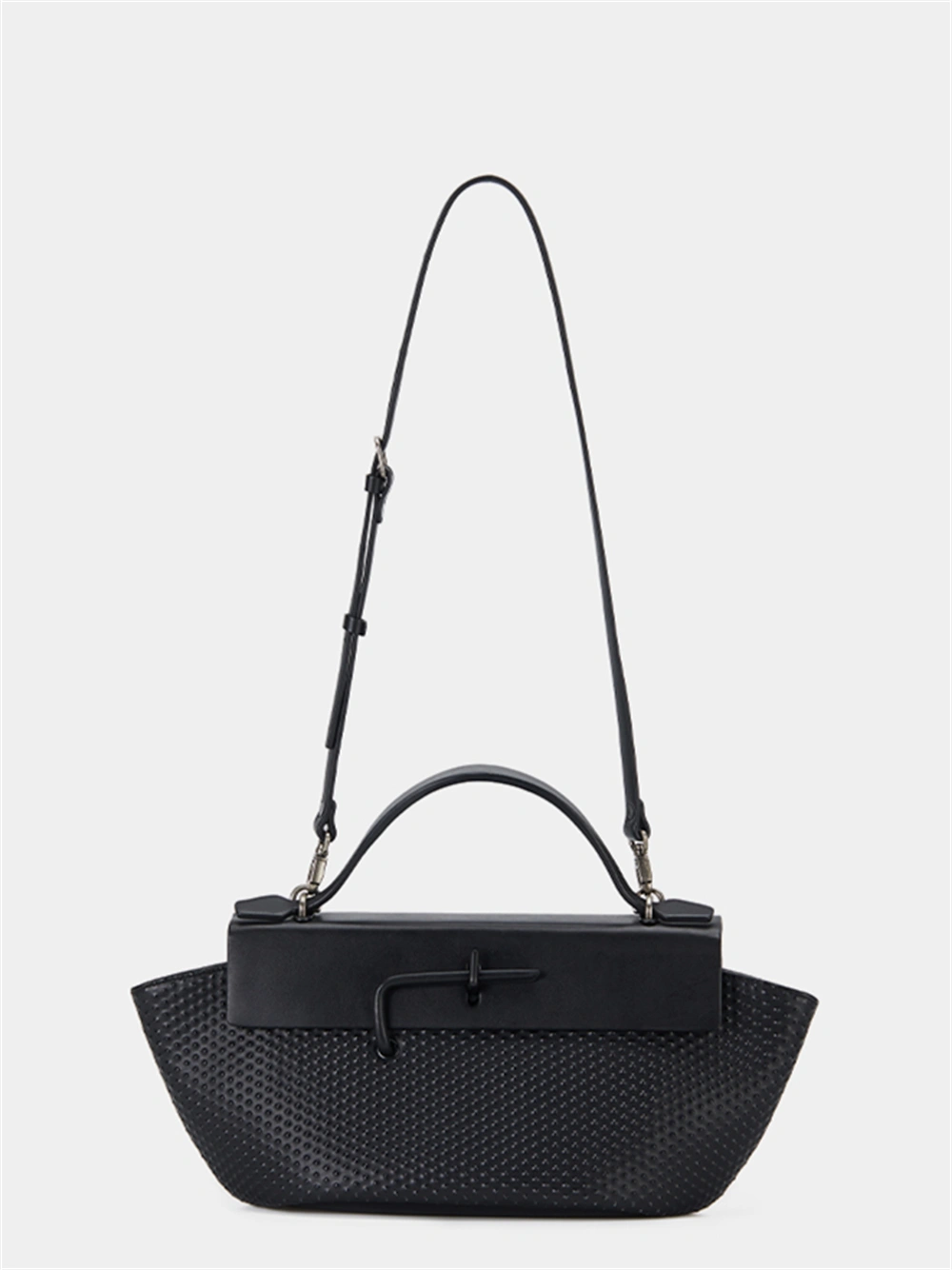 Top Grain Embossed Leather Delicate Luster Shoulde
