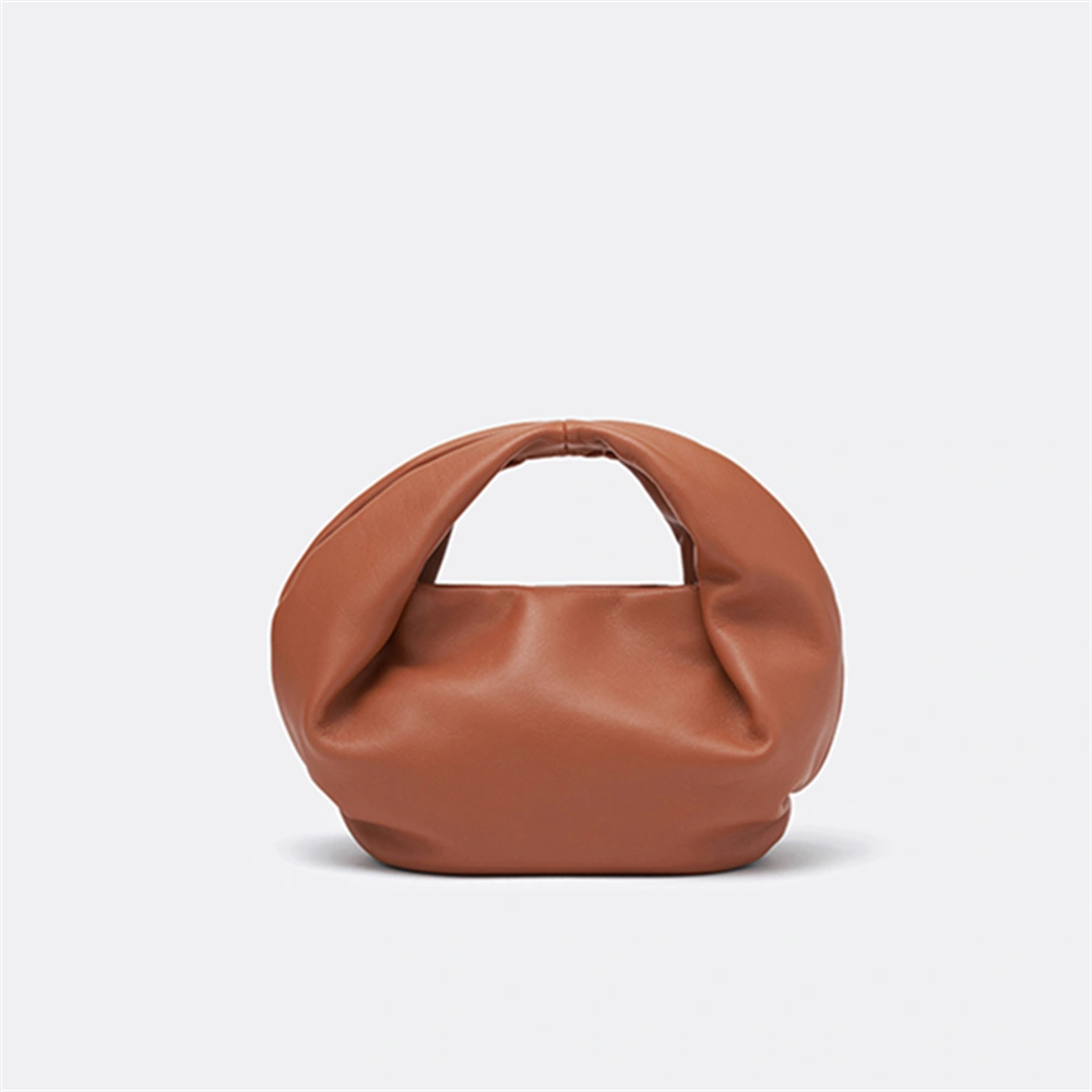 Brown Leather Cowhide Coin Purse Classic Crossbody