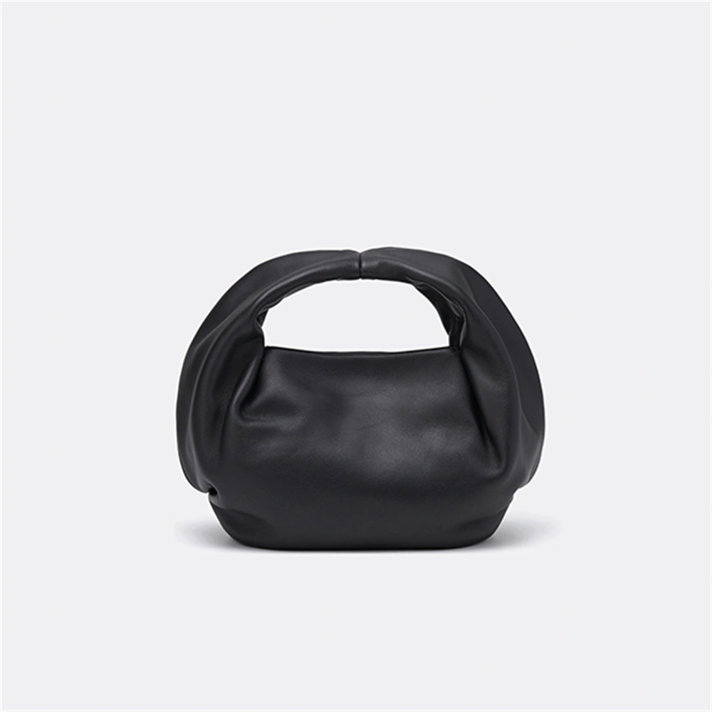 Fashionable Black Leather Coin Purse Versatile Cro