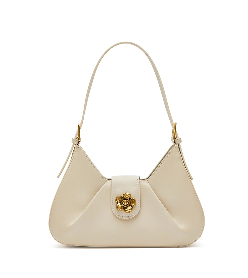 Niche Design Cowhide Baguette Elegant New Shoulder