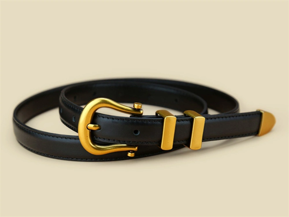 Classic Black Leather Belt Versatile and Stylish A